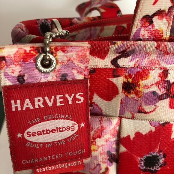 Harvey’s Seatbelt Purse in rare floral pattern - Picture 6 of 8